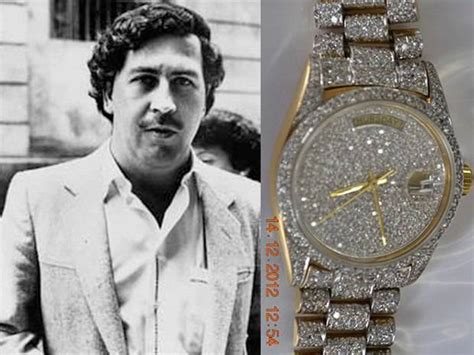 pablo escobar diamond rolex auction|escobar watch value.